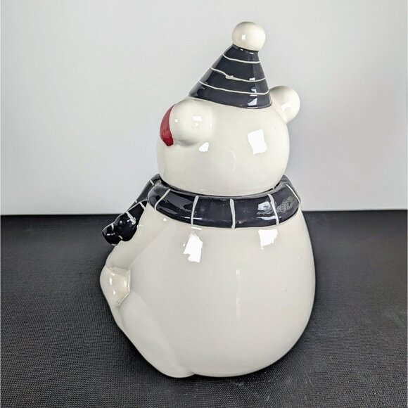 Polar Bear Black/White scarf and Hat - Cookie Jar, Great Condition! - Picture 3 of 5